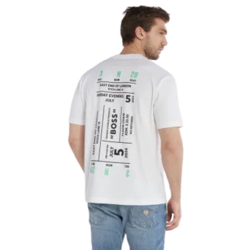 CAMISETA BLANCA TEE RECORDS BOSS
